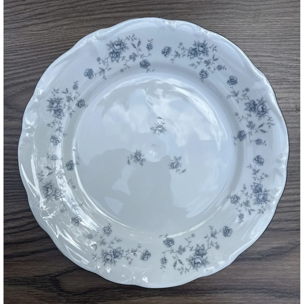 Johann Haviland Blue Garland Bavaria Germany 4 Dinner Plate Set Decor Very Nice